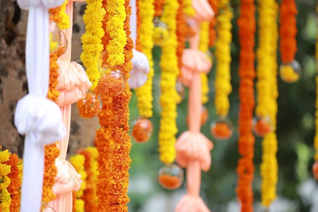 marigold wedding decorations,